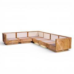 Adrian Pearsall Adrian Pearsall for Comfort Designs Modular Pencil Reed Sectional Sofa - 4495316