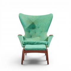 Adrian Pearsall Adrian Pearsall for Craft Assoc 2231 Walnut Lounge Chairs Pair with Ottomans - 4575534