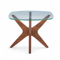 Adrian Pearsall Adrian Pearsall for Craft Associate Mid Century Walnut Jacks Side Table - 4754555