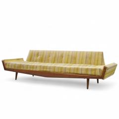 Adrian Pearsall Adrian Pearsall for Craft Associates 2000 S Mid Century Walnut Gondola Sofa - 4356283