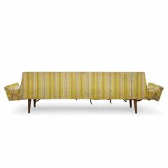 Adrian Pearsall Adrian Pearsall for Craft Associates 2000 S Mid Century Walnut Gondola Sofa - 4356286