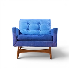 Adrian Pearsall Adrian Pearsall for Craft Associates 2406 C Mid Century Walnut Lounge Chair - 4721947