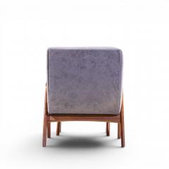 Adrian Pearsall Adrian Pearsall for Craft Associates 705 CW Walnut Lounge Chair with Ottoman - 4572540