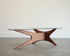 Adrian Pearsall Adrian Pearsall for Craft Associates Asymmetric Walnut Coffee Table C 1950s - 4580948