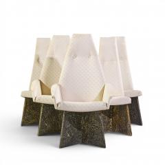 Adrian Pearsall Adrian Pearsall for Craft Associates Brutalist Dining Chairs Set of 6 - 4608859