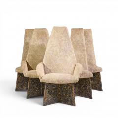 Adrian Pearsall Adrian Pearsall for Craft Associates Brutalist Dining Chairs Set of 6 - 4615036