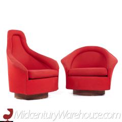 Adrian Pearsall Adrian Pearsall for Craft Associates His and Hers Swivel Lounge Chairs Pair - 3683900