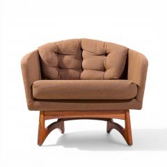 Adrian Pearsall Adrian Pearsall for Craft Associates Mid Century Barrel Lounge Chairs Pair - 4548023