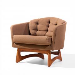 Adrian Pearsall Adrian Pearsall for Craft Associates Mid Century Barrel Lounge Chairs Pair - 4548025