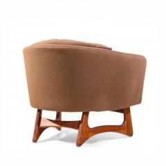 Adrian Pearsall Adrian Pearsall for Craft Associates Mid Century Barrel Lounge Chairs Pair - 4548029