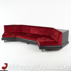 Adrian Pearsall Adrian Pearsall for Craft Associates Mid Century Ebonized Boomerang Sofa - 3694156