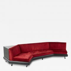 Adrian Pearsall Adrian Pearsall for Craft Associates Mid Century Ebonized Boomerang Sofa - 3758446