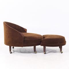 Adrian Pearsall Adrian Pearsall for Craft Associates Mid Century Havana Chair with Ottoman - 4036010