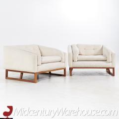 Adrian Pearsall Adrian Pearsall for Craft Associates Mid Century Lounge Chairs Pair - 3683912