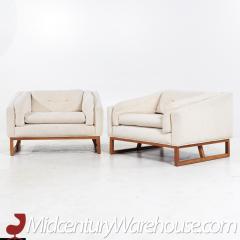 Adrian Pearsall Adrian Pearsall for Craft Associates Mid Century Lounge Chairs Pair - 3683913