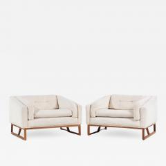 Adrian Pearsall Adrian Pearsall for Craft Associates Mid Century Lounge Chairs Pair - 3688910