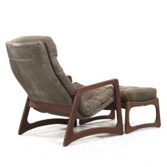 Adrian Pearsall Adrian Pearsall for Craft Associates Mid Century Walnut Chair and Ottoman - 3829420