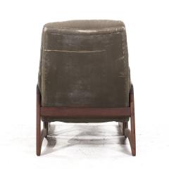 Adrian Pearsall Adrian Pearsall for Craft Associates Mid Century Walnut Chair and Ottoman - 3829422