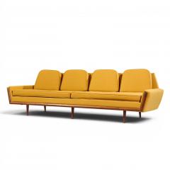Adrian Pearsall Adrian Pearsall for Craft Associates Mid Century Walnut Gondola Sofa - 4603519