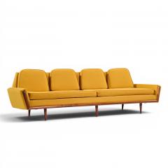 Adrian Pearsall Adrian Pearsall for Craft Associates Mid Century Walnut Gondola Sofa - 4603750