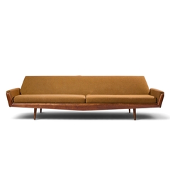 Adrian Pearsall Adrian Pearsall for Craft Associates Mid Century Walnut Gondola Sofa - 4788888