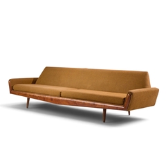Adrian Pearsall Adrian Pearsall for Craft Associates Mid Century Walnut Gondola Sofa - 4788891