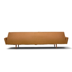 Adrian Pearsall Adrian Pearsall for Craft Associates Mid Century Walnut Gondola Sofa - 4788894