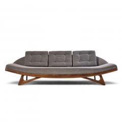 Adrian Pearsall Adrian Pearsall for Craft Associates Mid Century Walnut Gondola Sofa - 4816107