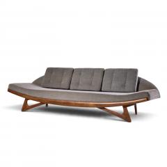 Adrian Pearsall Adrian Pearsall for Craft Associates Mid Century Walnut Gondola Sofa - 4816110