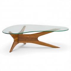 Adrian Pearsall Adrian Pearsall for Craft Associates Mid Century Walnut Jacks Coffee Table - 4388266