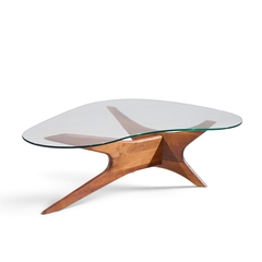 Adrian Pearsall Adrian Pearsall for Craft Associates Mid Century Walnut Jacks Coffee Table - 4743140