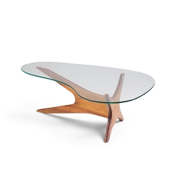 Adrian Pearsall Adrian Pearsall for Craft Associates Mid Century Walnut Jacks Coffee Table - 4743142