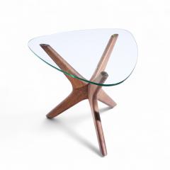 Adrian Pearsall Adrian Pearsall for Craft Associates Mid Century Walnut Jacks Side Table Pair - 4417773