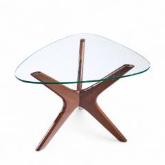 Adrian Pearsall Adrian Pearsall for Craft Associates Mid Century Walnut Jacks Side Table Pair - 4417774