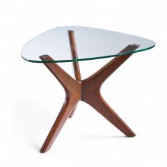 Adrian Pearsall Adrian Pearsall for Craft Associates Mid Century Walnut Jacks Side Table Pair - 4417779