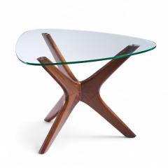 Adrian Pearsall Adrian Pearsall for Craft Associates Mid Century Walnut Jacks Side Table Pair - 4417780