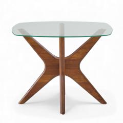 Adrian Pearsall Adrian Pearsall for Craft Associates Mid Century Walnut Jacks Side Tables Pair - 4388292