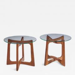 Adrian Pearsall Adrian Pearsall for Craft Associates Mid Century Walnut Side Tables Pair - 4426627