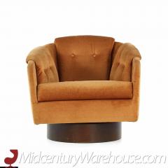 Adrian Pearsall Adrian Pearsall for Craft Associates Mid Century Walnut Swivel Chair - 3694482