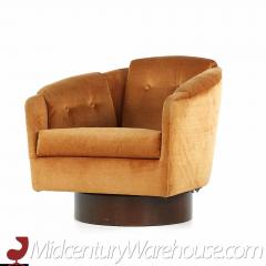 Adrian Pearsall Adrian Pearsall for Craft Associates Mid Century Walnut Swivel Chair - 3694483