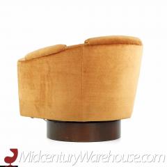 Adrian Pearsall Adrian Pearsall for Craft Associates Mid Century Walnut Swivel Chair - 3694485