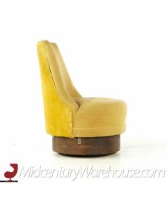 Adrian Pearsall Adrian Pearsall for Craft Associates Mid Century Walnut Swivel Chairs Pair - 3047763