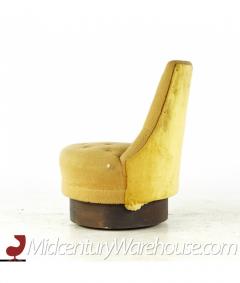 Adrian Pearsall Adrian Pearsall for Craft Associates Mid Century Walnut Swivel Chairs Pair - 3047766