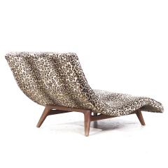 Adrian Pearsall Adrian Pearsall for Craft Associates Mid Century Walnut Wave Chaise - 3826868