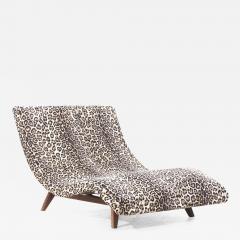 Adrian Pearsall Adrian Pearsall for Craft Associates Mid Century Walnut Wave Chaise - 3828682