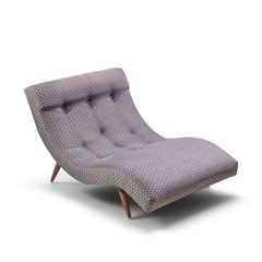 Adrian Pearsall Adrian Pearsall for Craft Associates Mid Century Walnut Wave Chaise - 4751626