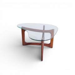 Adrian Pearsall Adrian Pearsall for Craft Associates Mid Century Walnut and Glass Coffee Table - 4470119