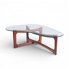 Adrian Pearsall Adrian Pearsall for Craft Associates Mid Century Walnut and Glass Coffee Table - 4470122