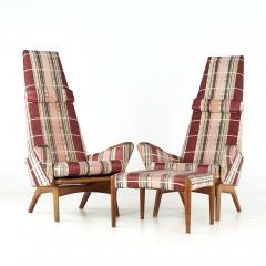 Adrian Pearsall Adrian Pearsall for Craft Associates Slim Jim Highback Lounge Chair Pair - 3694830