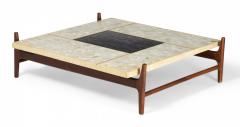 Adrian Pearsall Adrian Pearsall for Craft Associates Terrazzo and Walnut Coffee Table - 2793430